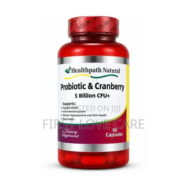 Healthpath Natural Probiotic & Cranberry 5 Billion CFU+ X 90 Capsules · Photo 1
