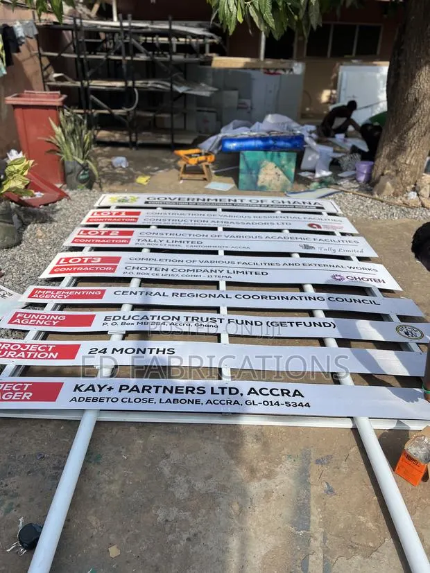 Fabrication of Sign Boards · Photo 1