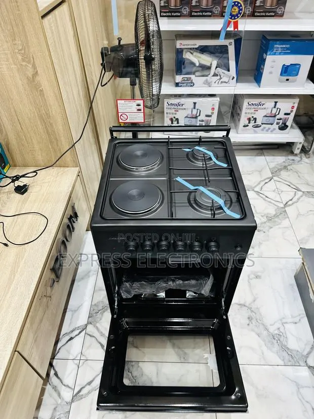 Call and Order for the New Black 2-2 Gas Electric Cooker Oven · Photo 1