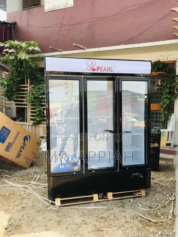Reliable Pear PVC-150 3 Door Electric Beverage Cooler. · Photo 1