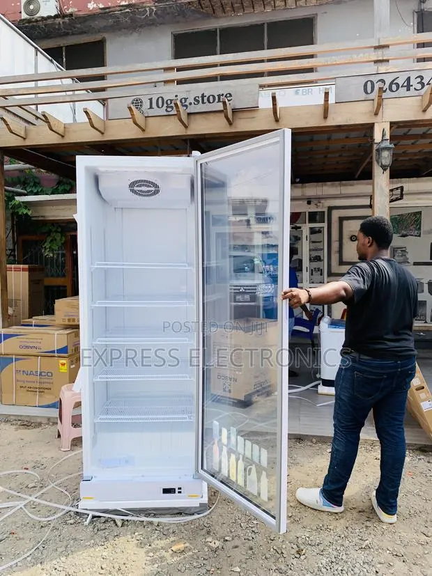 Quality Sleek White 591l Zara Display Fridge · Photo 1