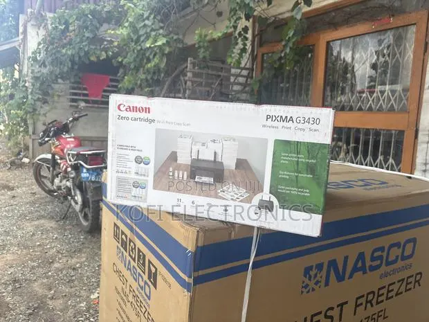 Refilable Canon Pixma G3430 Print,Scan,Copy A4/8ppm/Ink Gl-41s Colored · Photo 1