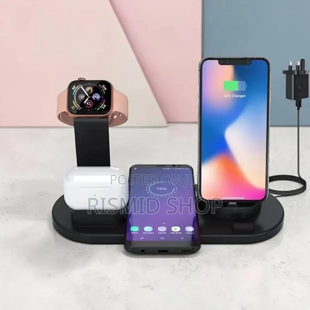6 in Fast Wireless Charging Station for Multiple Devices(5511) · Photo 1
