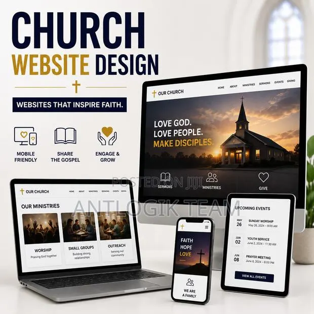 Church Website Design Services in Ghana | Antlogik Ai · Photo 1