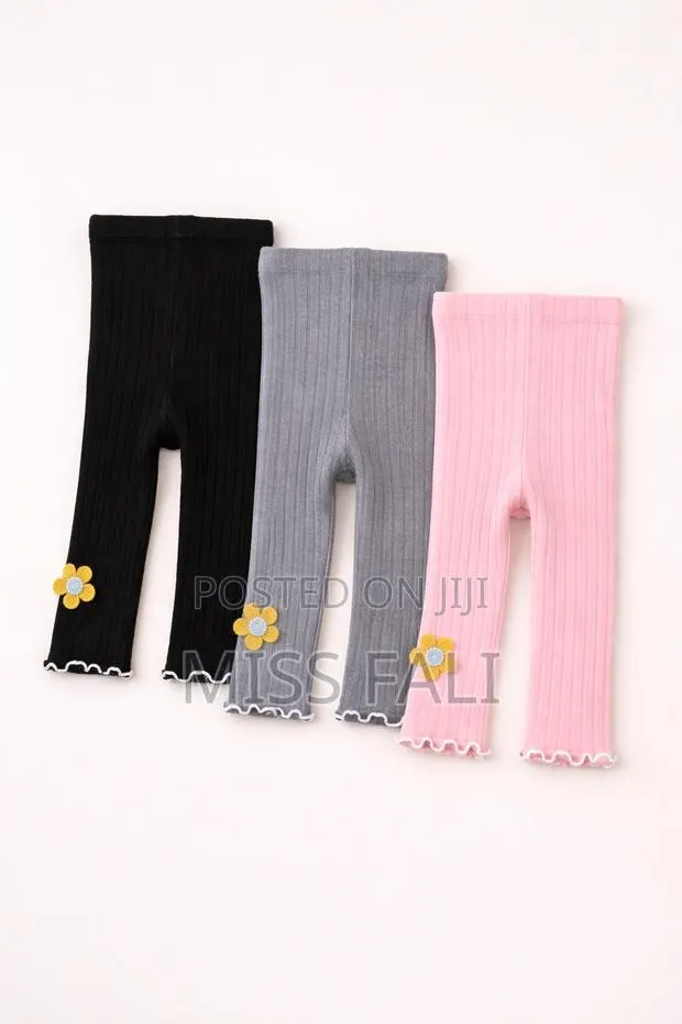 Little Bloom Ribbed Leggings. 1-2years. · Photo 1