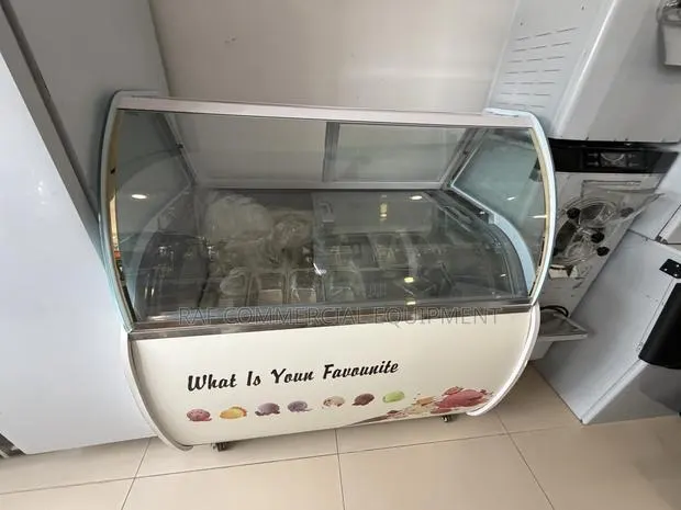 Commercial 12 Pot Ice Cream Display Freezer · Photo 1