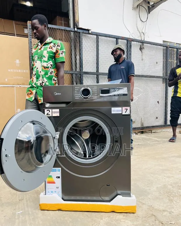 Brand New Midea Mf110w70 7kg Front Load Washing Machine(Gray). · Photo 1