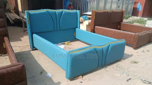 Sky Blue Luxury Bed Frame · Photo 1