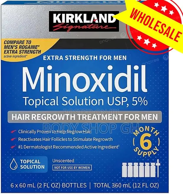 Wholesale - Full Box of Kirkland Minoxidil / 6 Bottles · Photo 1