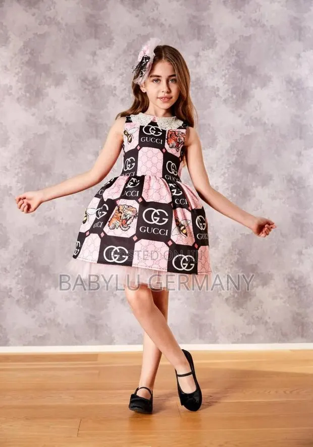Pink Gucci Dress and Hair Ribbon · Photo 1