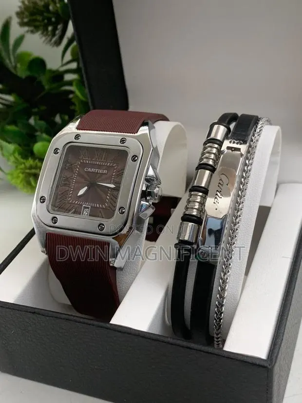 Cartier Santos Watch With Bracelet · Photo 1