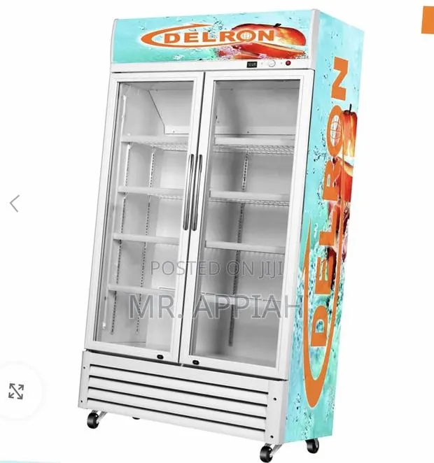 Energy Saving Delron 2 Door Electric Display Refrigerator. · Photo 1