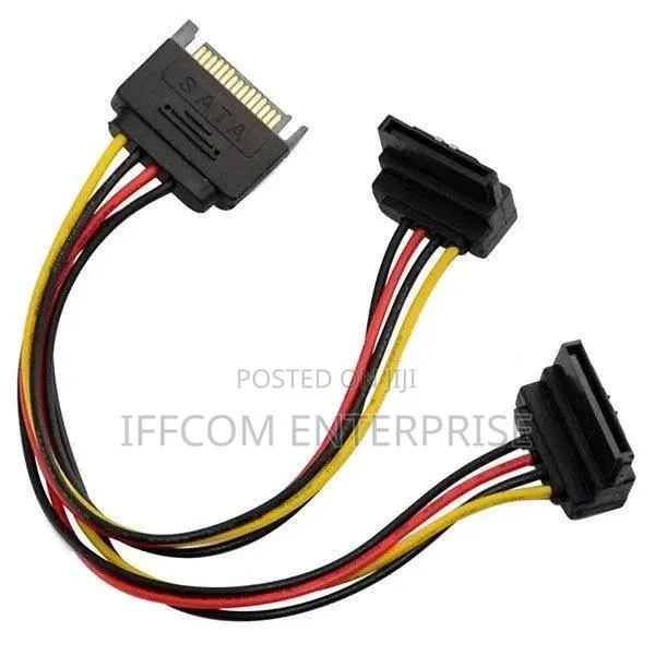 20cm Sata Y Cable Splitter 90 Degrees · Photo 1