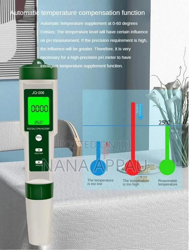 10-in-1 Multi-Parameter Water Quality Tester (Model JQ-006), · Photo 1