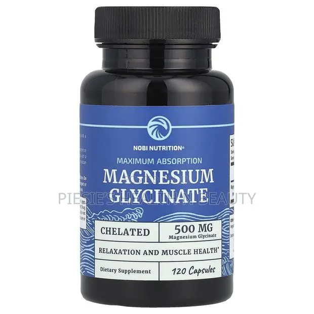 Nobi Nutrition Magnesium Glycinate 500mg |Chelated for High Absorption · Photo 1