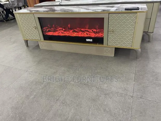 Tv Stand With Bluetooth Speakers and Lights · Photo 1
