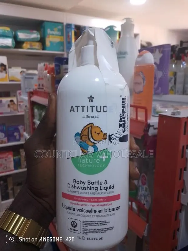 ATTITUDE Baby Bottle Dishwashing Liquid 1L · Photo 1