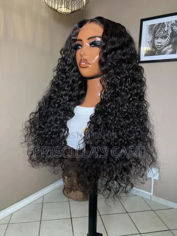 28inches 5x5 Closure Curly Wig Cap · Photo 1
