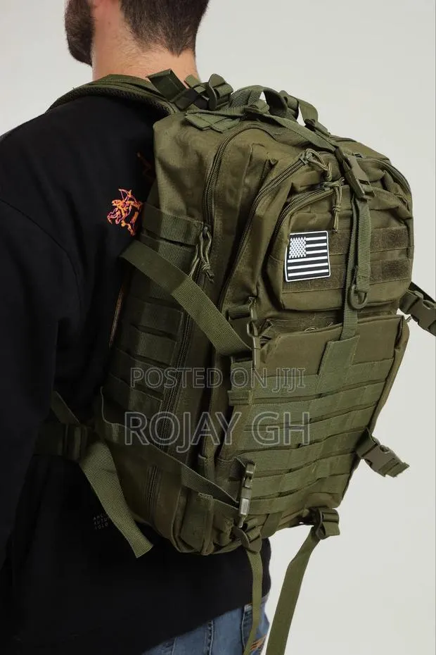 QT QY 50L Tactical Military Tactical Travel Backpack in Army Green · Photo 4