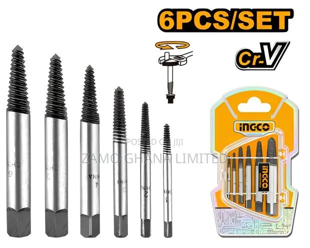 6 PCS Screw Extractor Set - Ase106 · Photo 1
