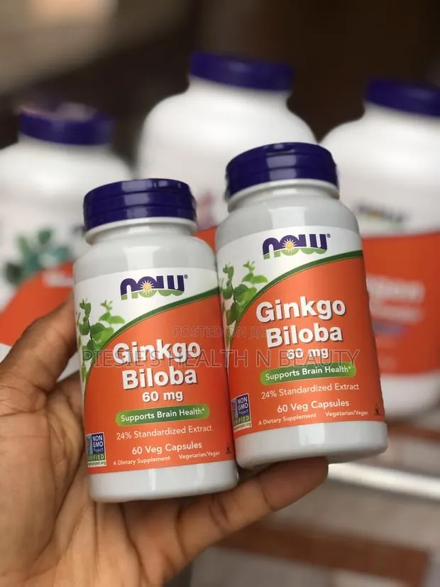 Now Gingko Biloba 60mg 60 Capsules · Photo 1