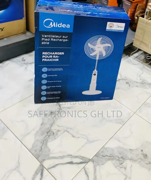 Super Quality Midea 18-Inch Rechargeable Fan (Model Fs45-23mrd) · Photo 1