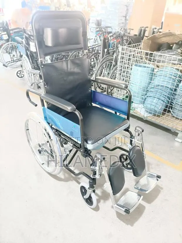 Executive Commode Wheelchair With Backrest · Photo 1