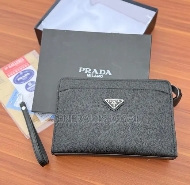 Prada Black Men’s Leather Purse / Clutches · Photo 1