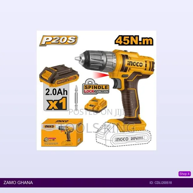 Lithiumion Cordless Drill 20v 45nm - Cdli200518 · Photo 1