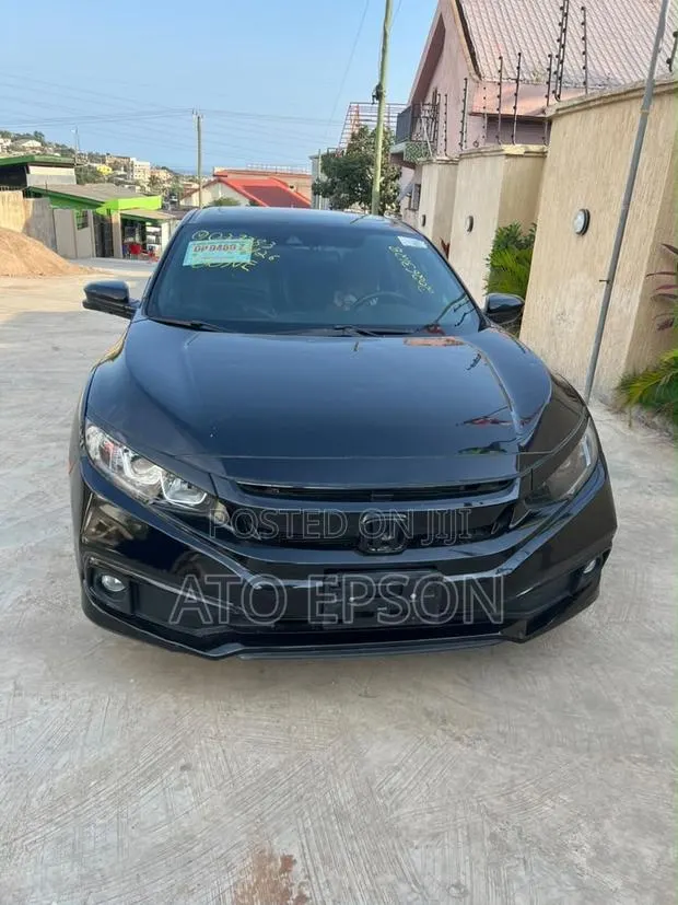 Honda Civic Sport Sedan 2019 Black · Photo 1