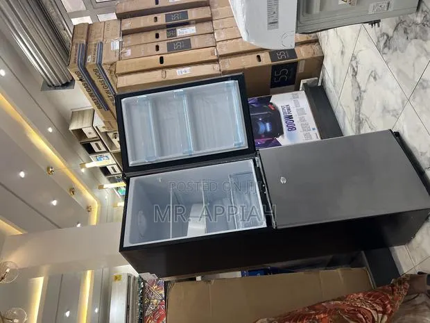 Dark Gray Nasco Double Door Refrigerator(Nasd2-20)158l · Photo 1