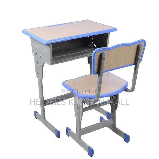 Adjustable Metallic Study Table and Chair · Photo 1
