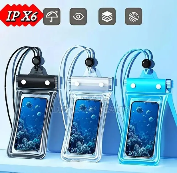 Universal Waterproof Phone Pouch – Pink – Floating Underwater Dry Bag · Photo 1