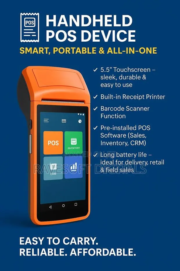 Handheld Pos Device – Smart, Portable All-in-One · Photo 1