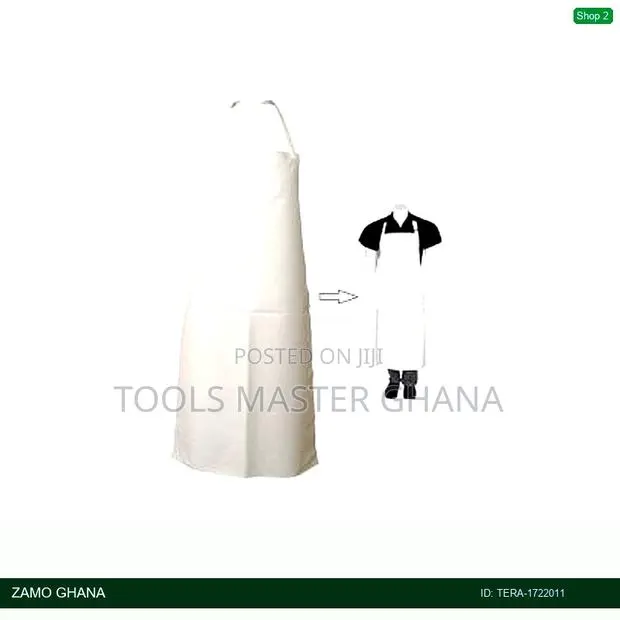 PVC White Apron 80x110cm - Tera- · Photo 1