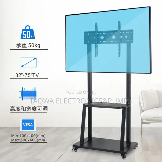 Thicker on Wheels 32-75 Mobile Tv Stand · Photo 1