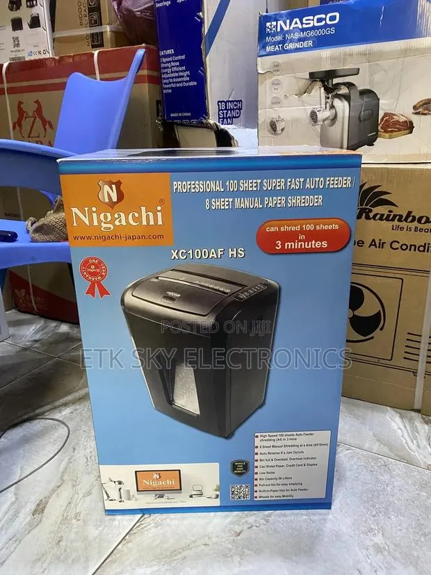 20th Century Nigachi Xc100af 100sheets Cc Paper Shredder · Photo 1