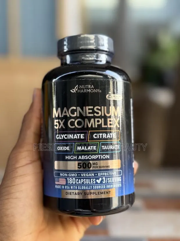 Nutraharmony Magnesium 5 in 1 Complex 500 Mg, 180 Capsules · Photo 1