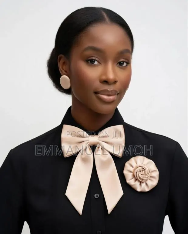 Ladies Tie With Matching Earrings And Brooch · Photo 1