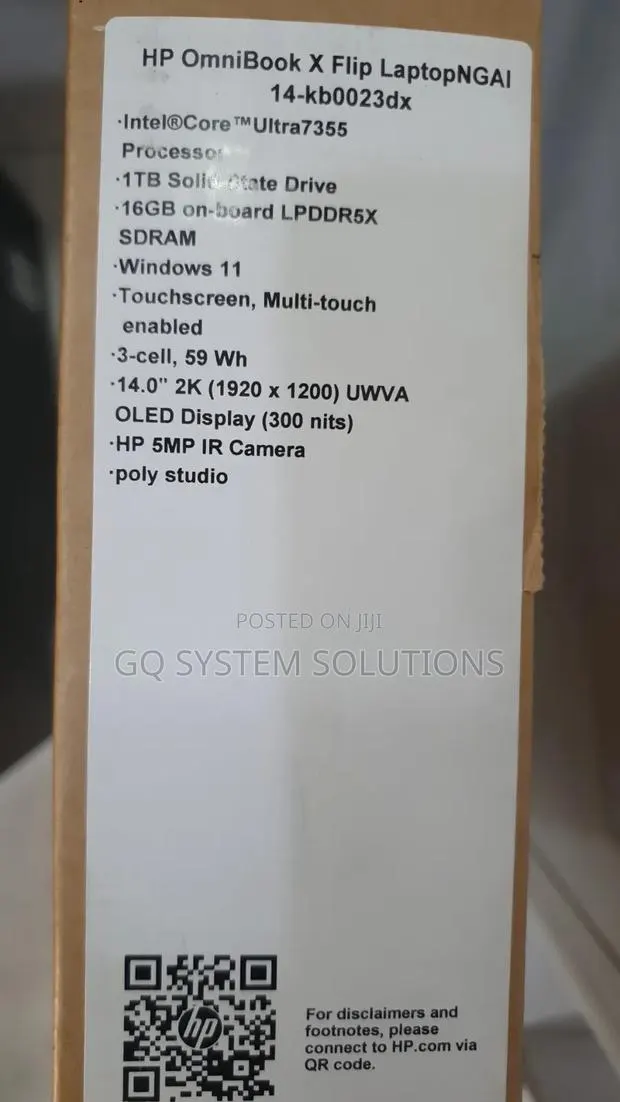New Laptop HP OmniBook X Flip 14" 16GB Intel Core Ultra 7 SSD 1T · Photo 1