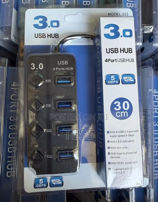Usb Hub 3.0 4ports Compatible With All Windows and DVRS · Photo 1