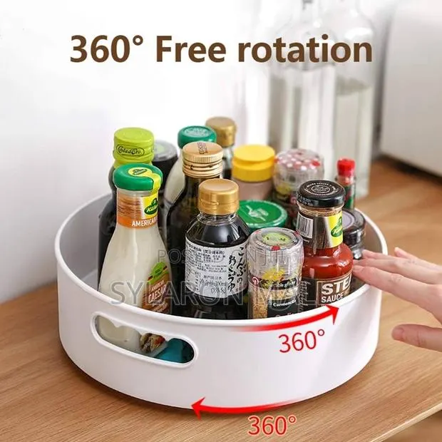 360° Rotating Storage Tray – Multi-Purpose Organizer · Photo 1