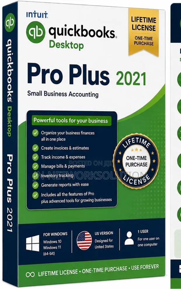 Intuit QuickBooks Desktop Pro Plus 2021 Lifetime Windows (US Version) · Photo 1