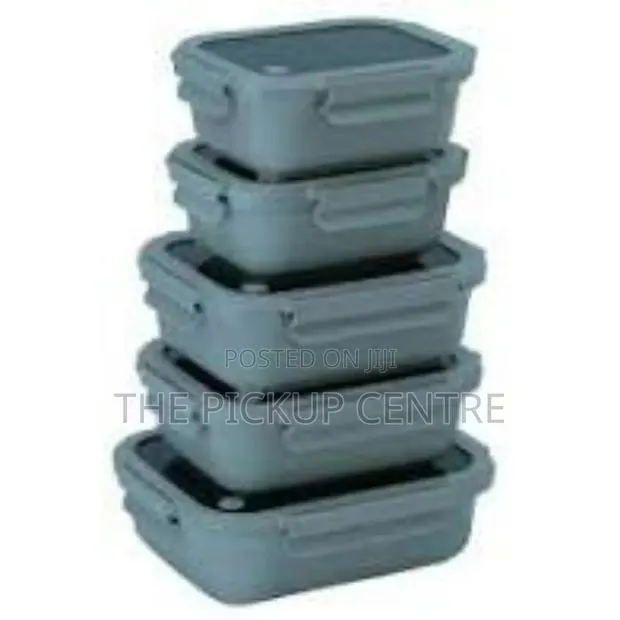 Safdie Ceramic Food Storage Set, 5 Containers With Glass Lids, · Photo 1