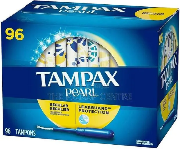 Tampax Pearl Regular Absorbency Unscented Tampons, 96 Count · Photo 1