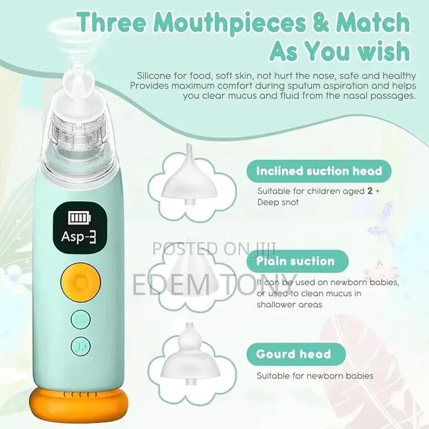Baby Nasal Aspirator- With 3 Suction Levels, Music Rechargeable · Photo 3