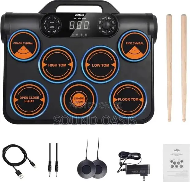 Tabletop Electronic Drum Set, Electronic Drum Kit · Photo 1
