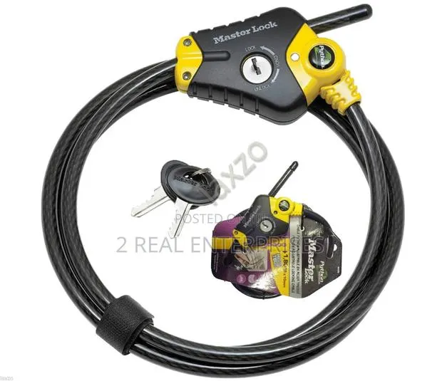 Master Lock Python Adjustable Security Cable With Key Lock · Photo 1