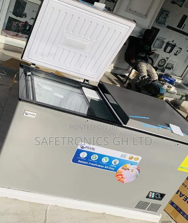 Super New 418L 2 Door Pearl FreezeMax Freezer Grey · Photo 1