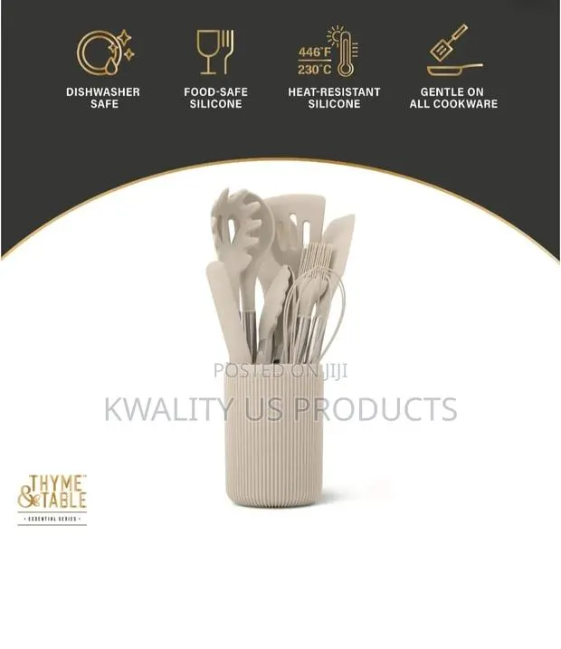 Thyme and Table 10-Piece Silicone Utensil Set · Photo 1